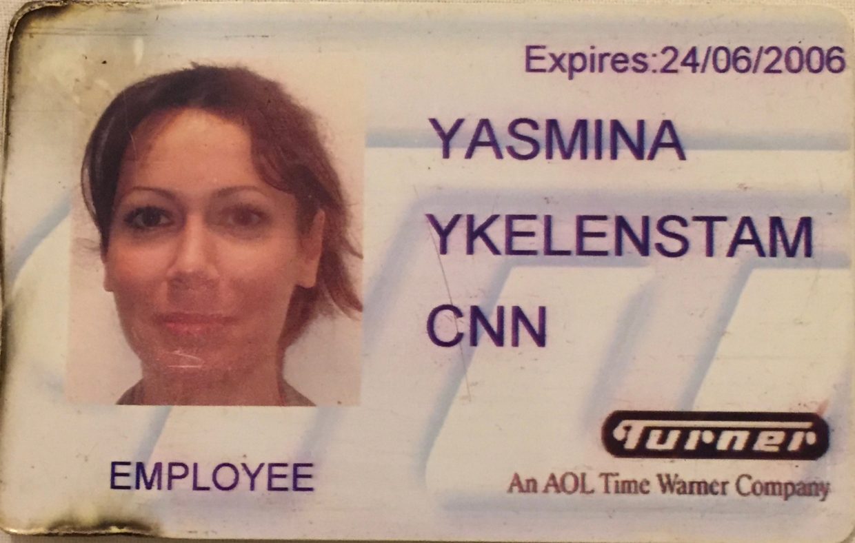 My CNN London bureau press pass