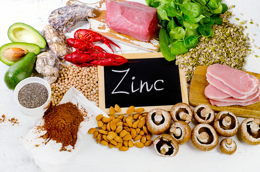 Foods Highest in Zinc. Flat lay